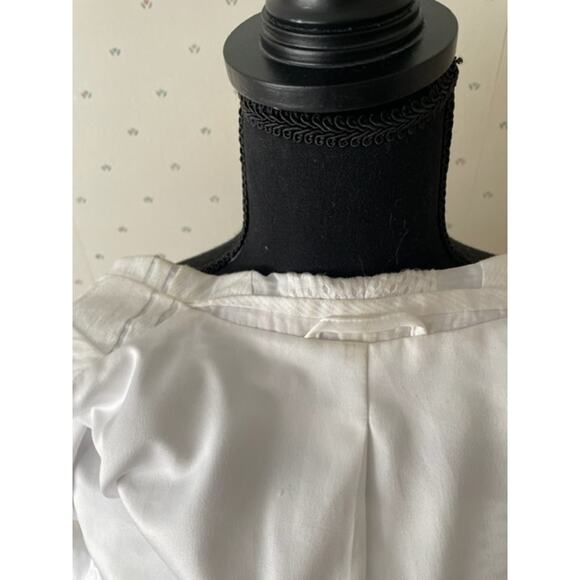 A|X ARMANI EXCHANGE White Cotton Blazer Size 6 - Picture 5 of 10